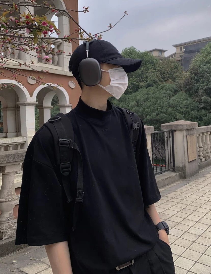 男女重磅短袖大码潮流宽松纯棉复古美式百搭夏季印花短袖