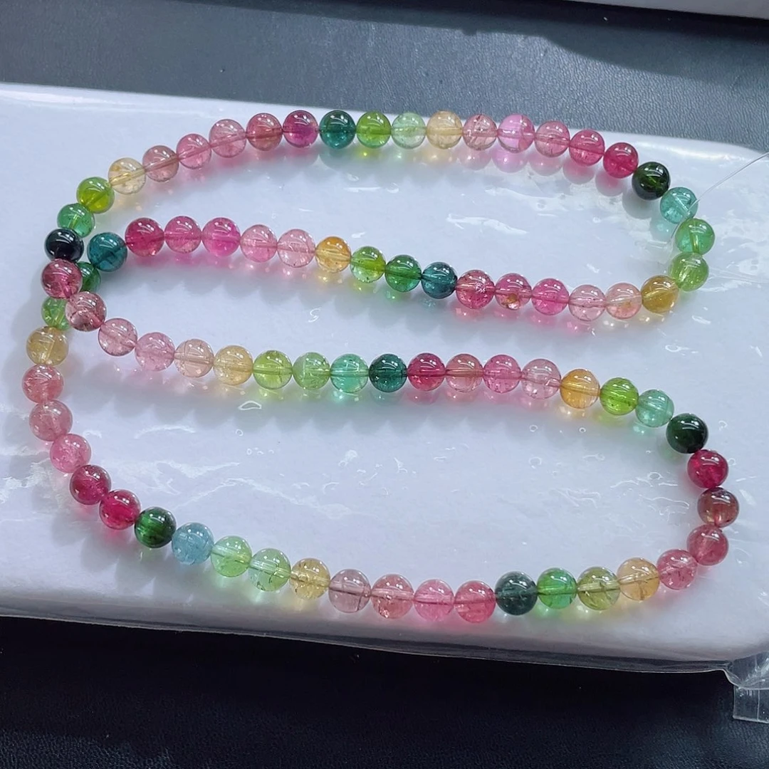 手链碧玺未镶嵌7.5mm左右