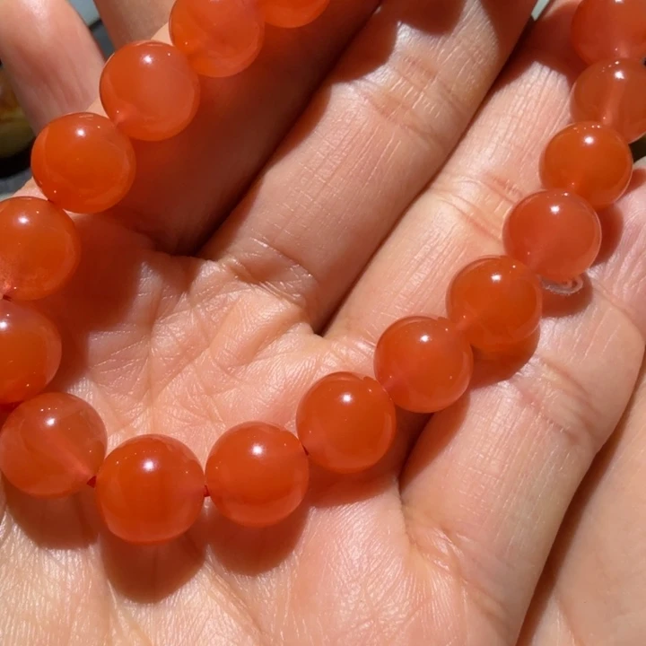 南红玛瑙手链未镶嵌