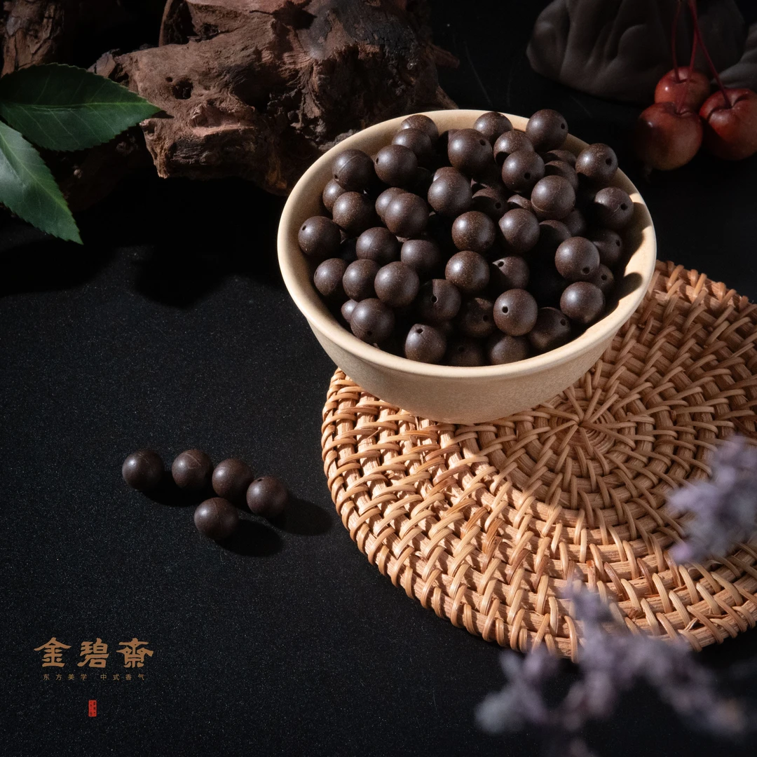 金碧斋圆形10颗珠子不同香方不同规格可选纯手工天然古法合香珠