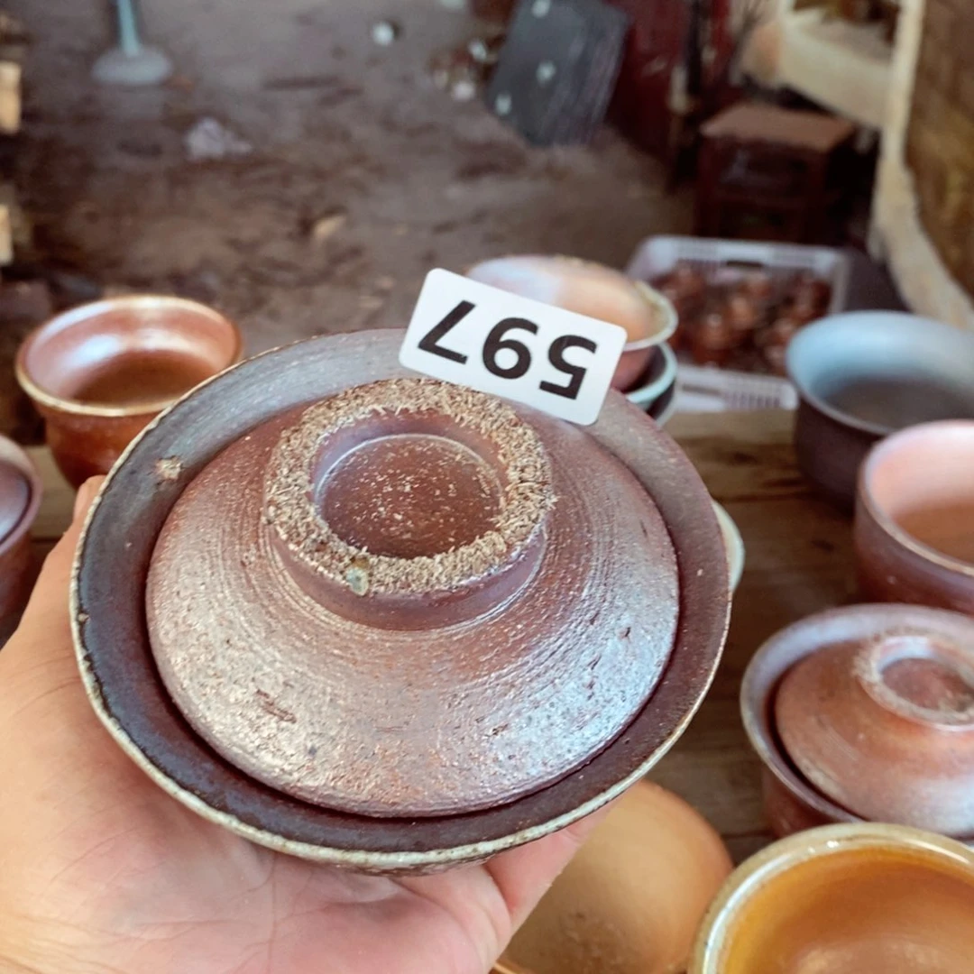 柴烧茶具陶瓷杯子