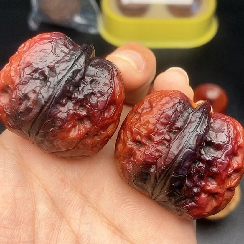 【闪购商品】把件文玩核桃39尺帝王筋元宝