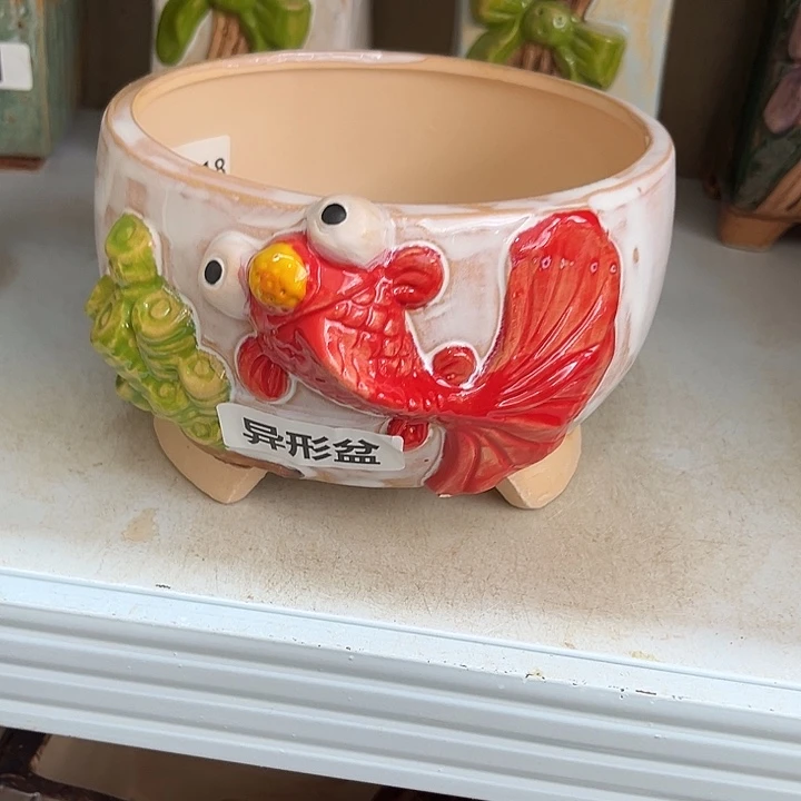 紫砂花盆粗陶材质多肉花盆