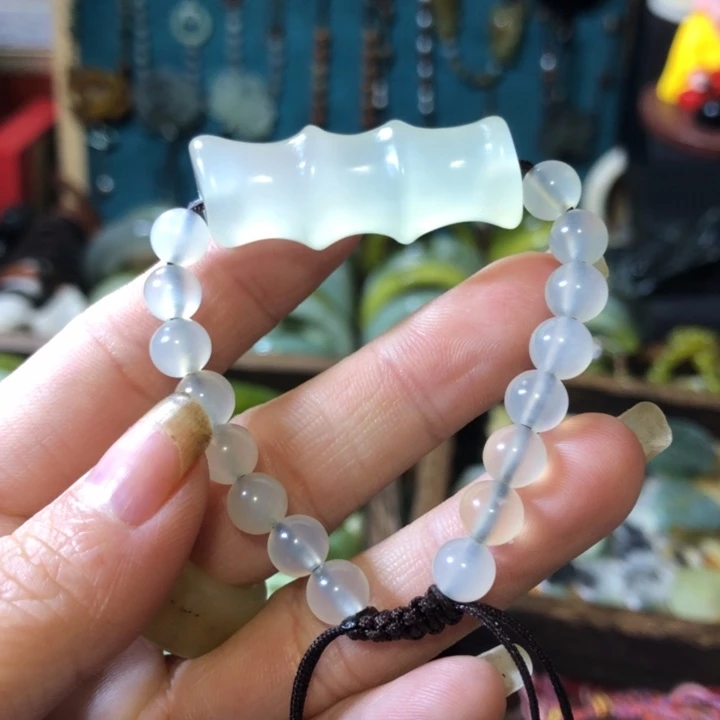 岫玉未镶嵌岫玉手链