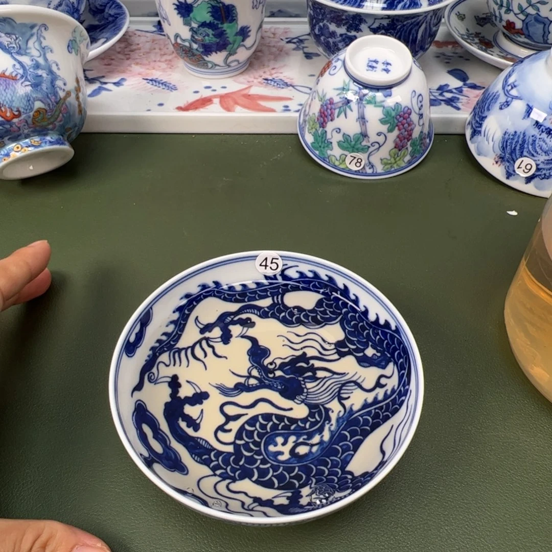 陶瓷景德镇纯手工纯手绘茶具木木45