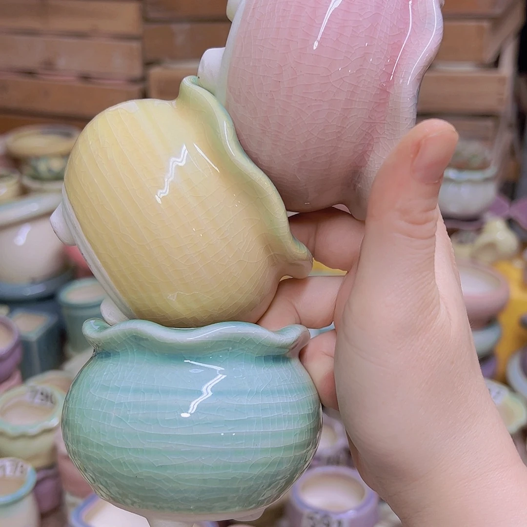 陶瓷花盆当场满12包邮