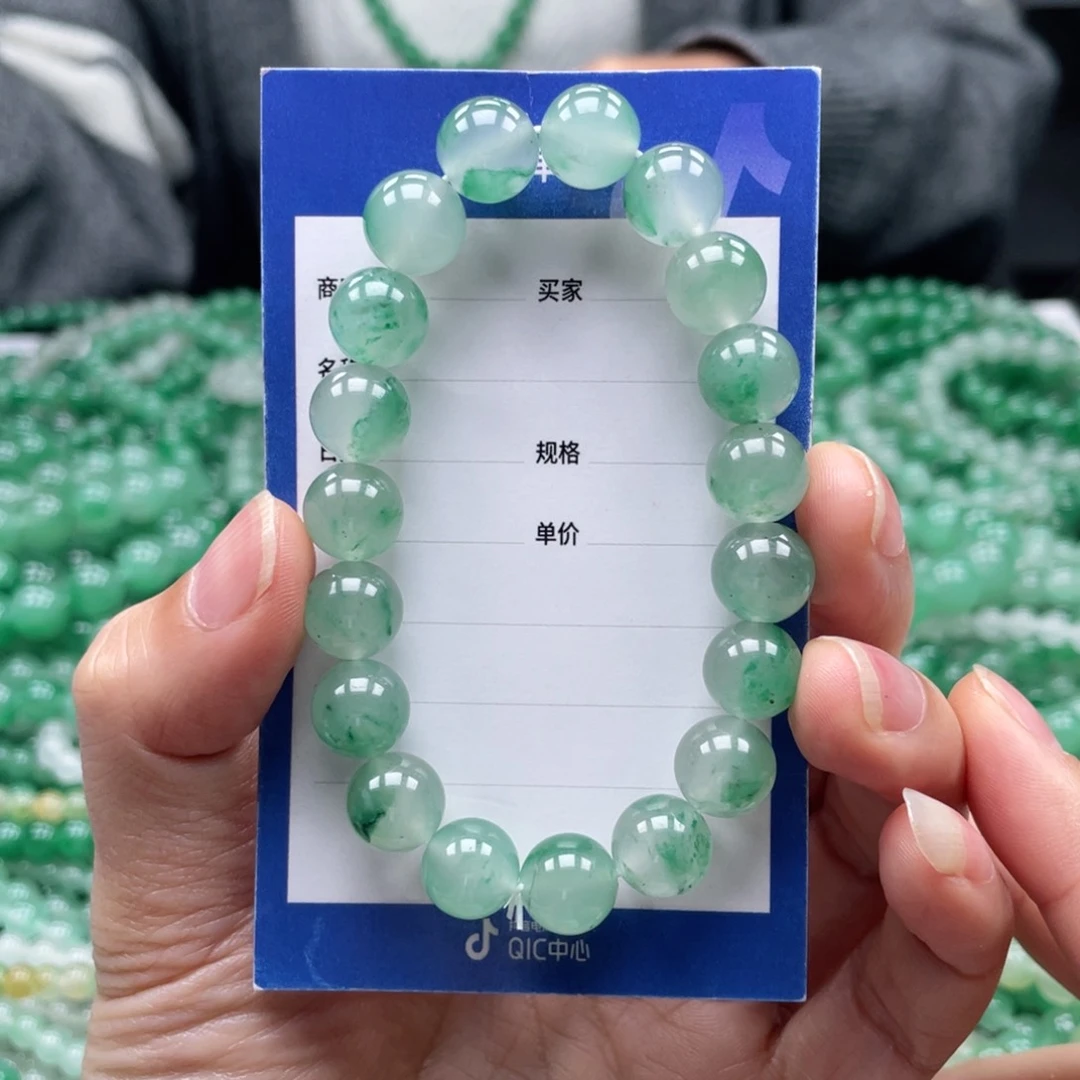 未镶嵌手串石英质玉（非洲翠）