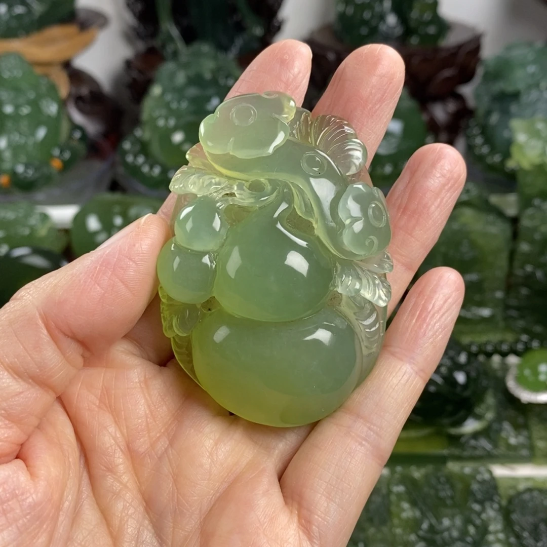 岫玉未镶嵌挂件挂件