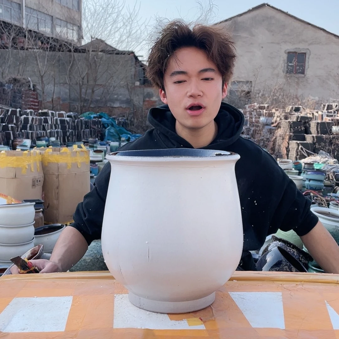 红陶宜兴紫砂花盆