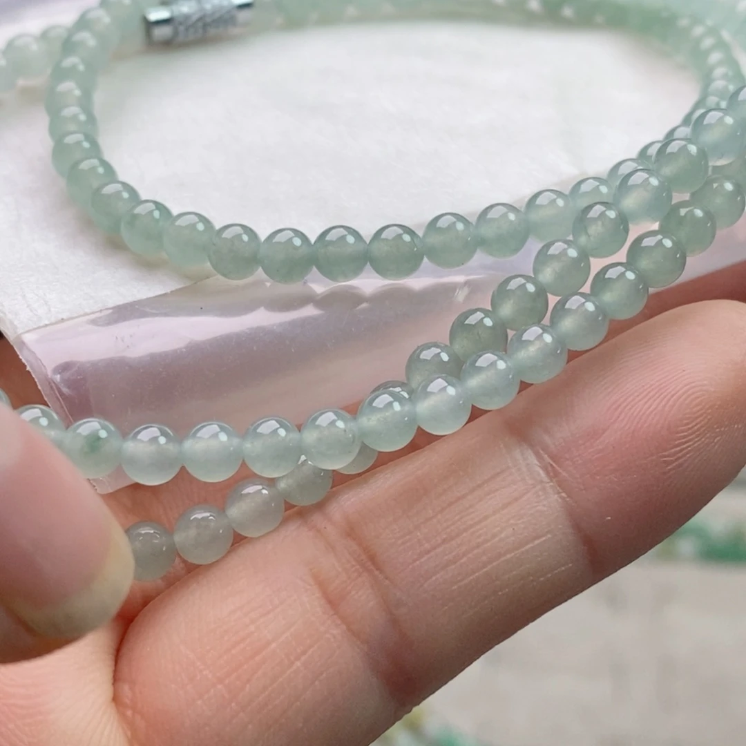 定制翡翠未镶嵌乐*派翡翠定制手链