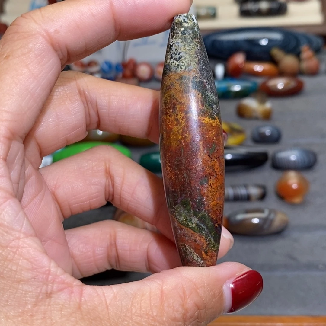 茶***5玛瑙/玉髓合金手链