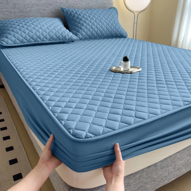 V/雅鹿新款夹棉床笠罩全包加厚床罩亲肤席梦思床垫保护罩隔脏通用