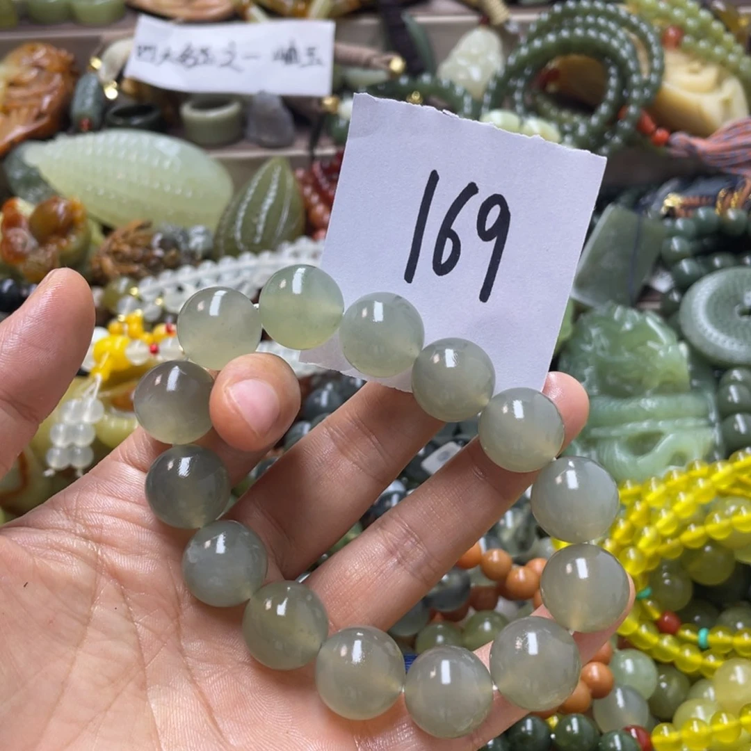 未镶嵌蛇纹石玉手链