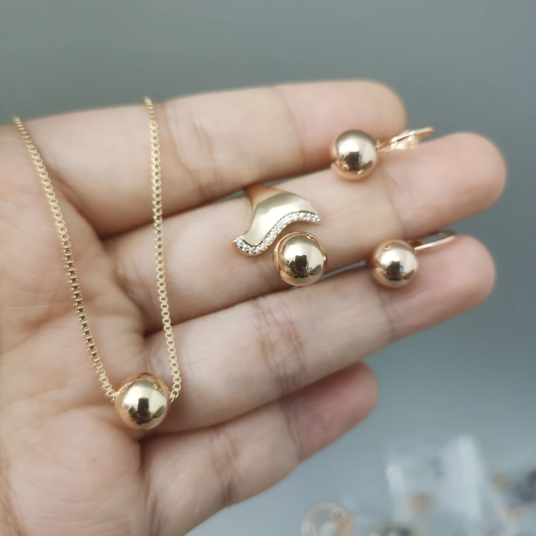 铜合金耳饰 224不掉色铜镀红金欧美素款585时尚百搭小众气质