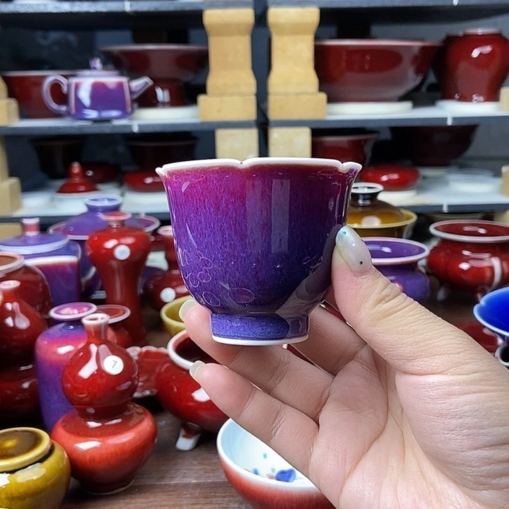 陶瓷景德镇名陶雅玩原矿郎红