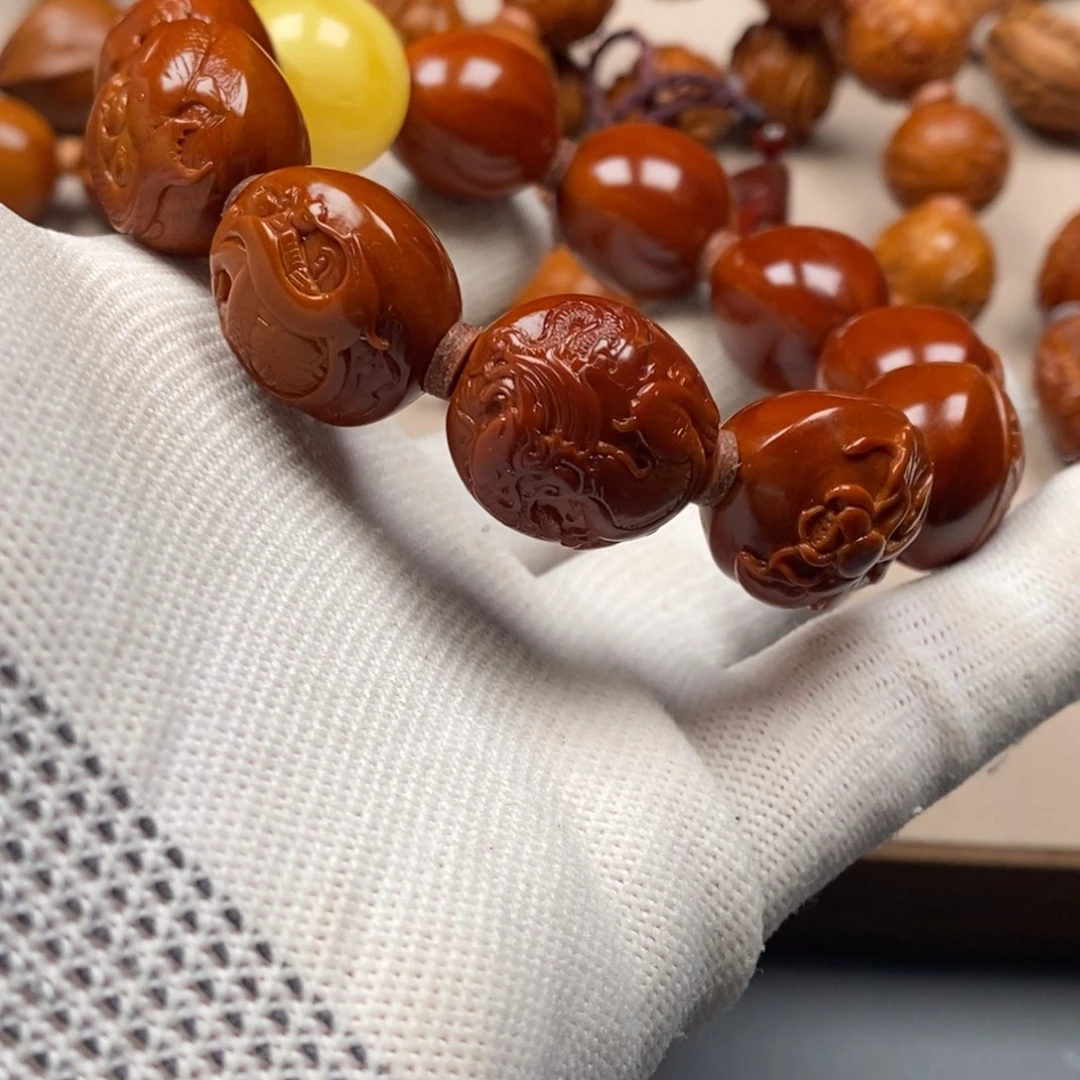 就***暑手串/手链橄榄核铁核20四像