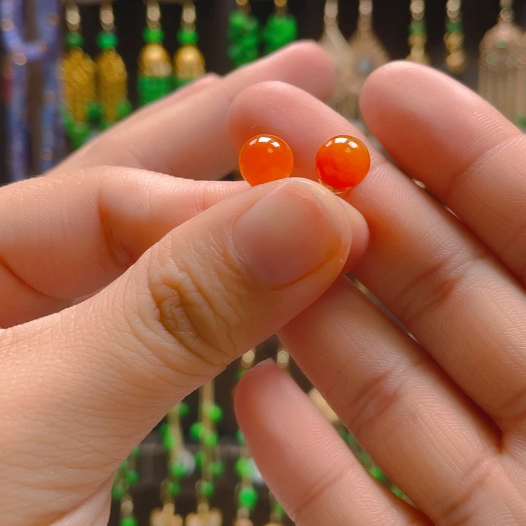 翡翠合金耳饰翡翠