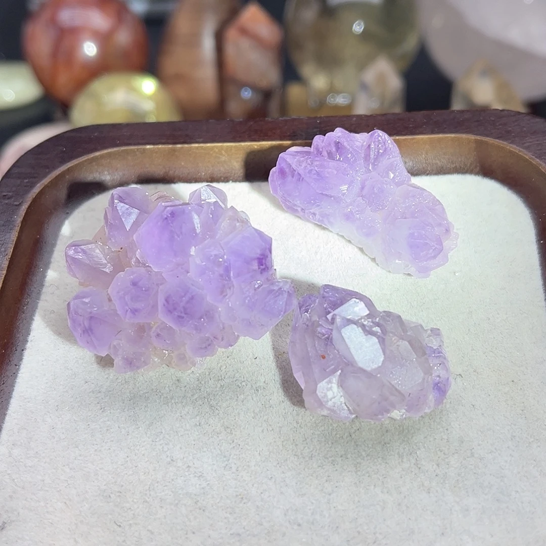水晶珠宝半成品未镶嵌15 紫水晶牙