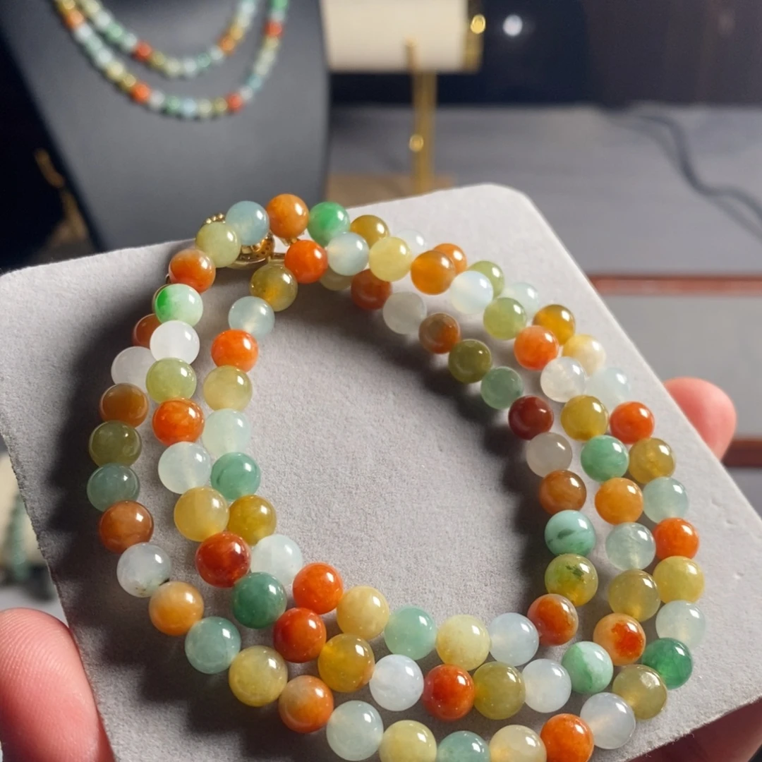 定制翡翠未镶嵌48缅甸翡翠A货卡6.7