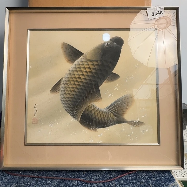 中古字画作品有磕碰瑕疵拍下看