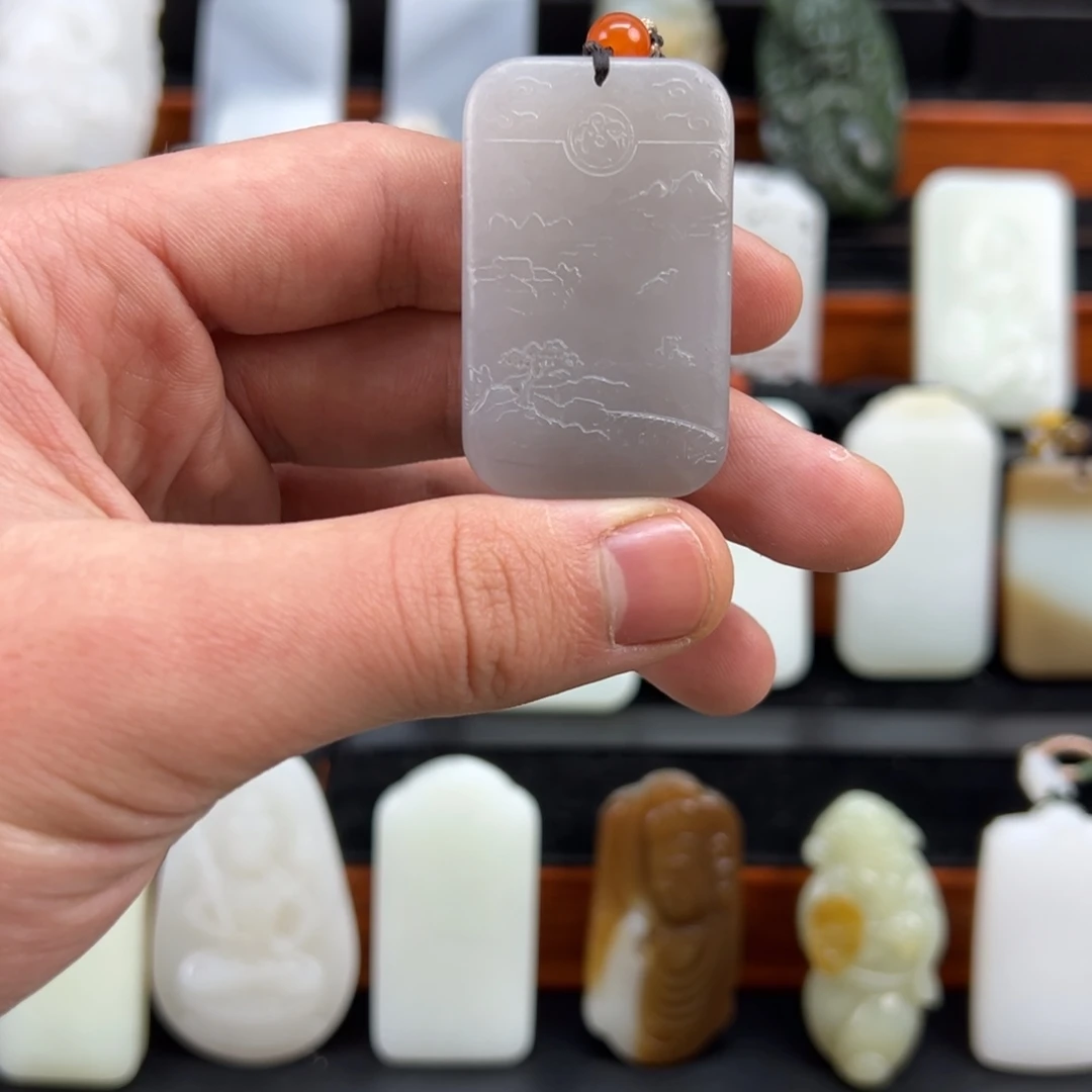 和田玉未镶嵌挂件