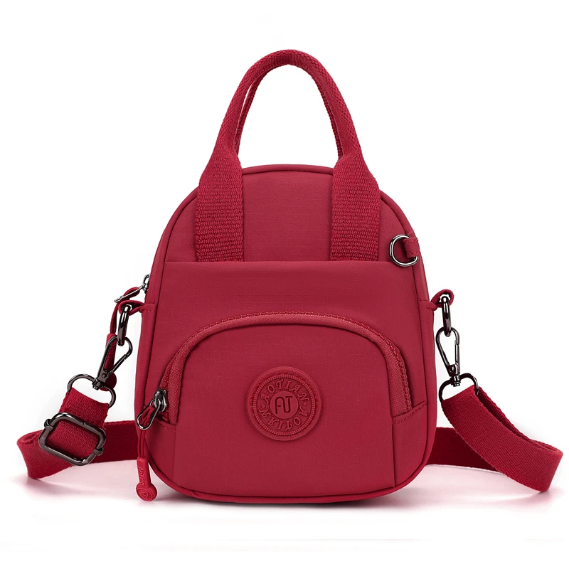 女士斜挎轻便新款时尚百搭洋气纯色多口袋小包精致女包手提手机包