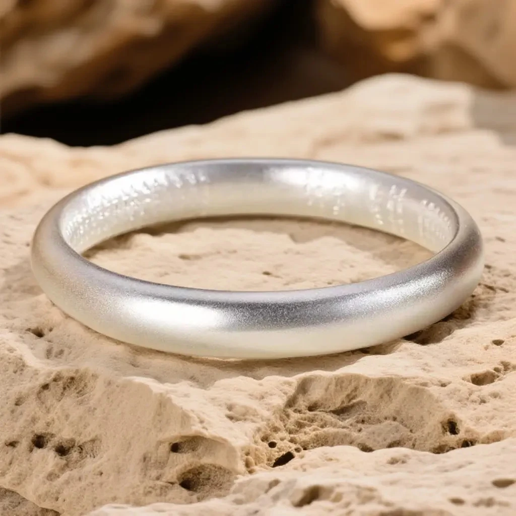 足银珐琅手链 999.9古法磨砂心经泥鳅背闭口-精选