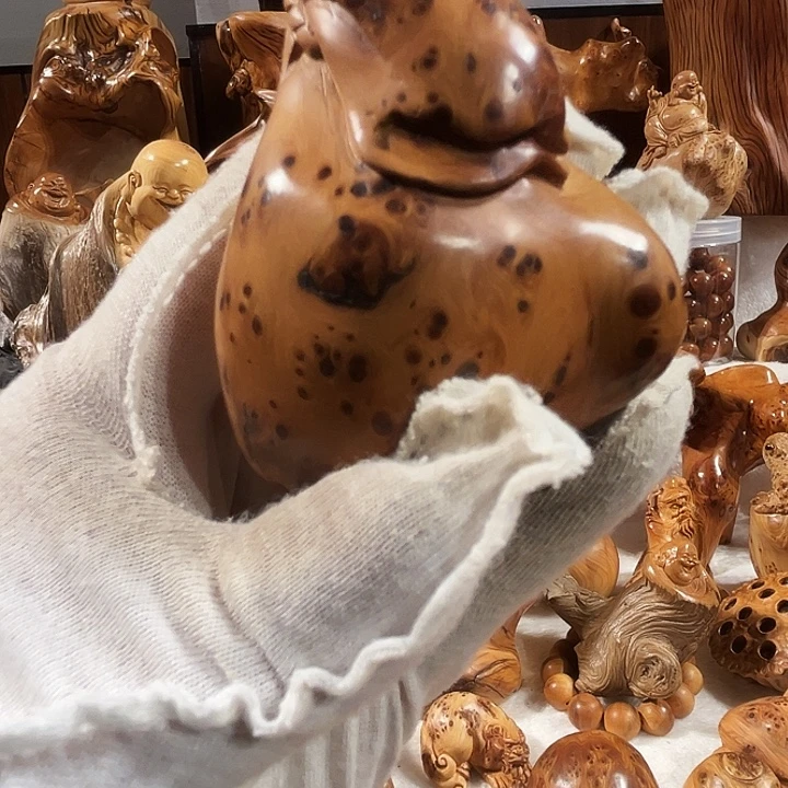 柏木太行崖柏黑金陈化瘤钱袋