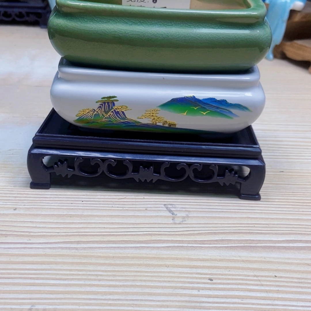 瓷片陶瓷花盆陶瓷艺术