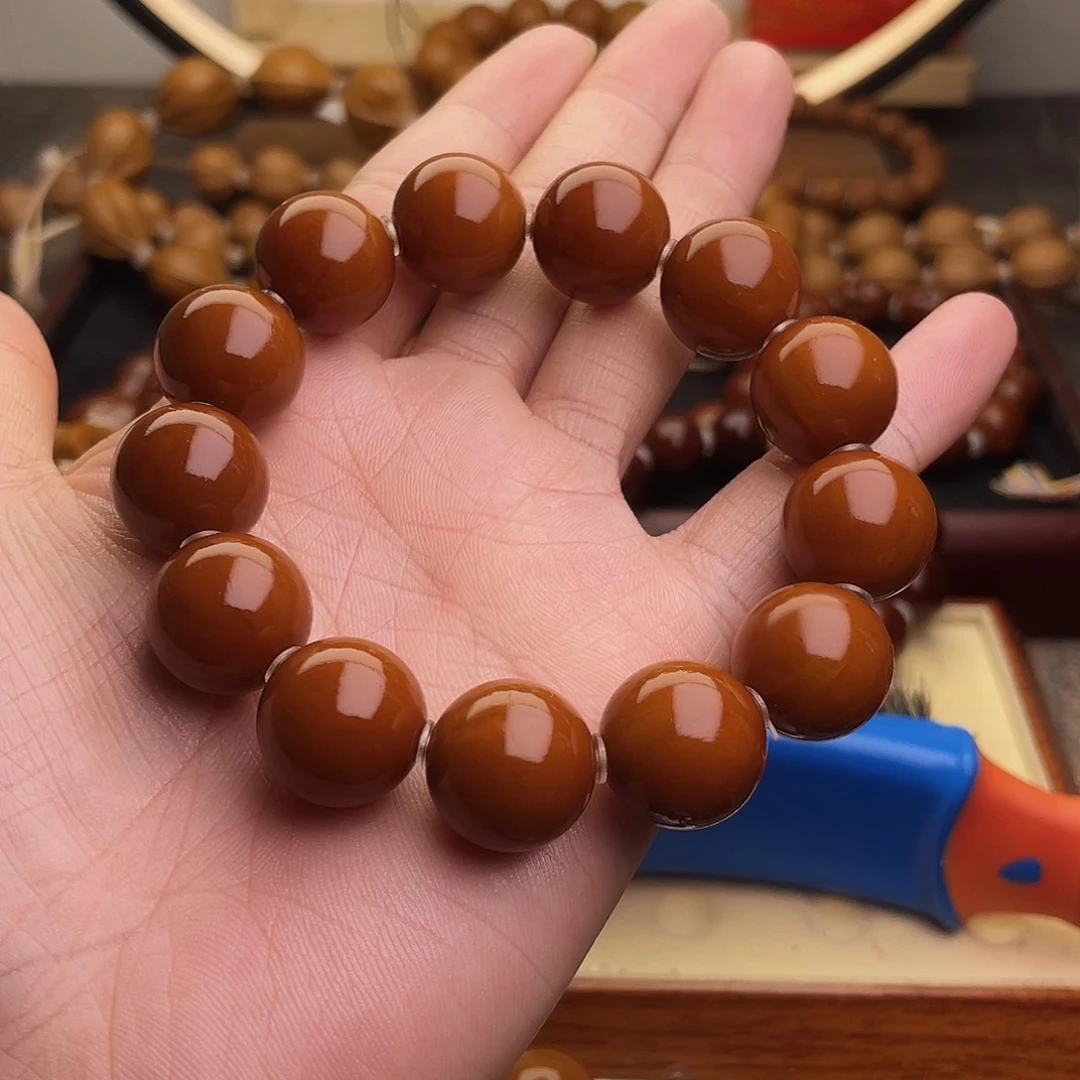 橄榄核手串/手链17尺寸百年老树铁核轴度一般没补没漏