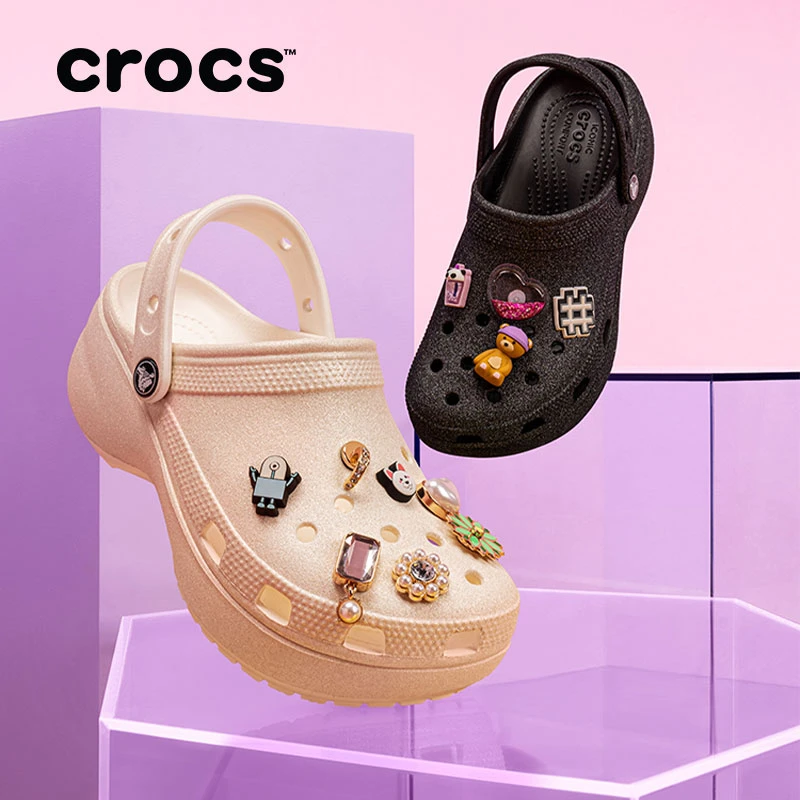 CROCS/卡骆驰【闪耀星饰云朵】洞洞鞋女鞋休闲百搭沙滩鞋|211734