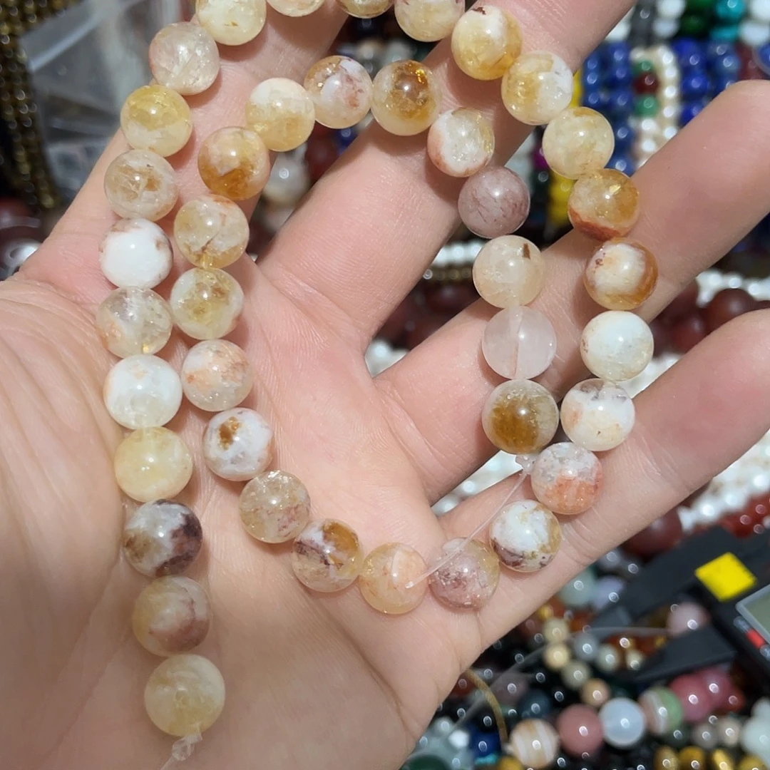 玛瑙/玉髓未镶嵌珠宝半成品蜂蜜奶盖黄塔晶卡10