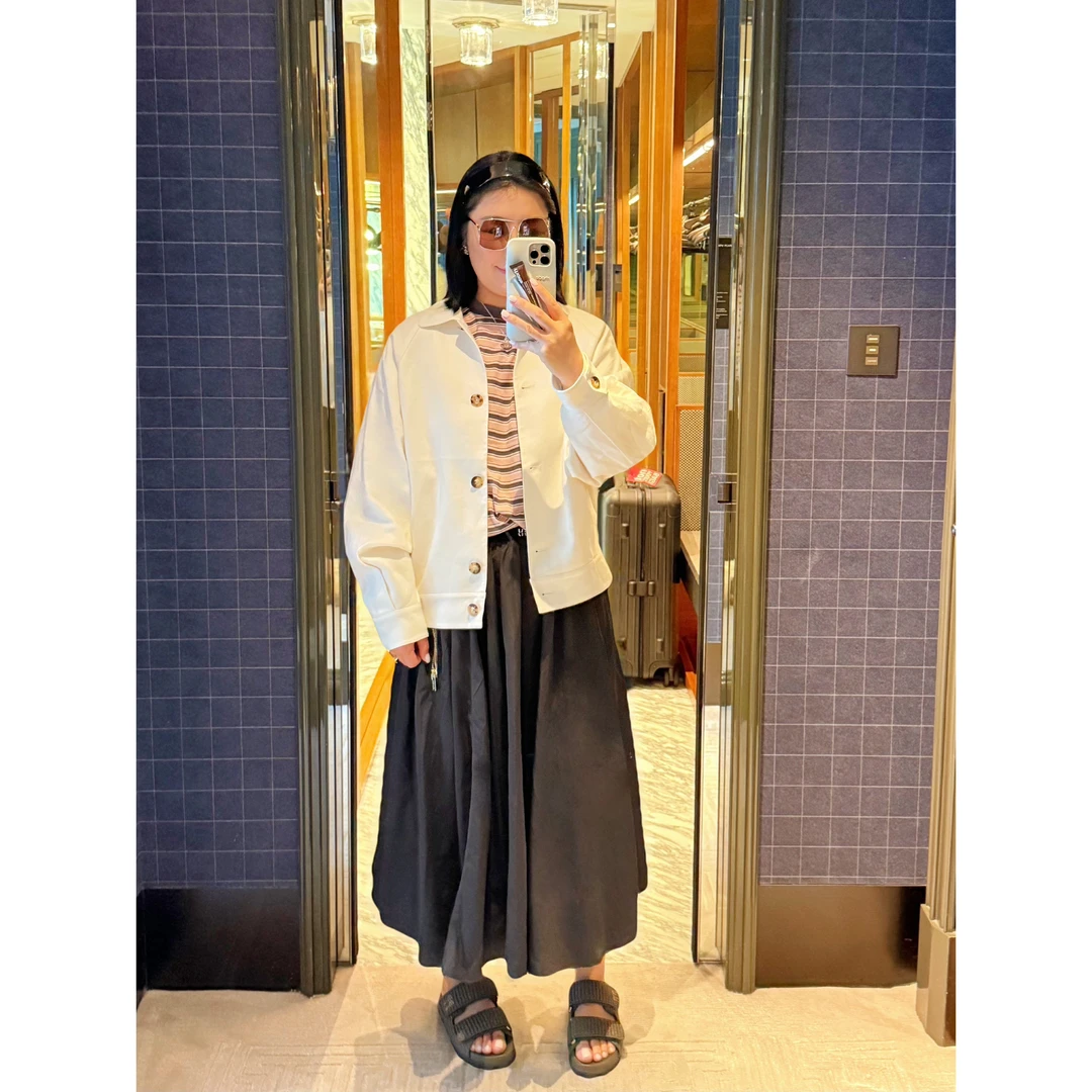 MY WANTS“梦云端”新款法式出游服装女时尚百搭翻领纯色外套DY3058