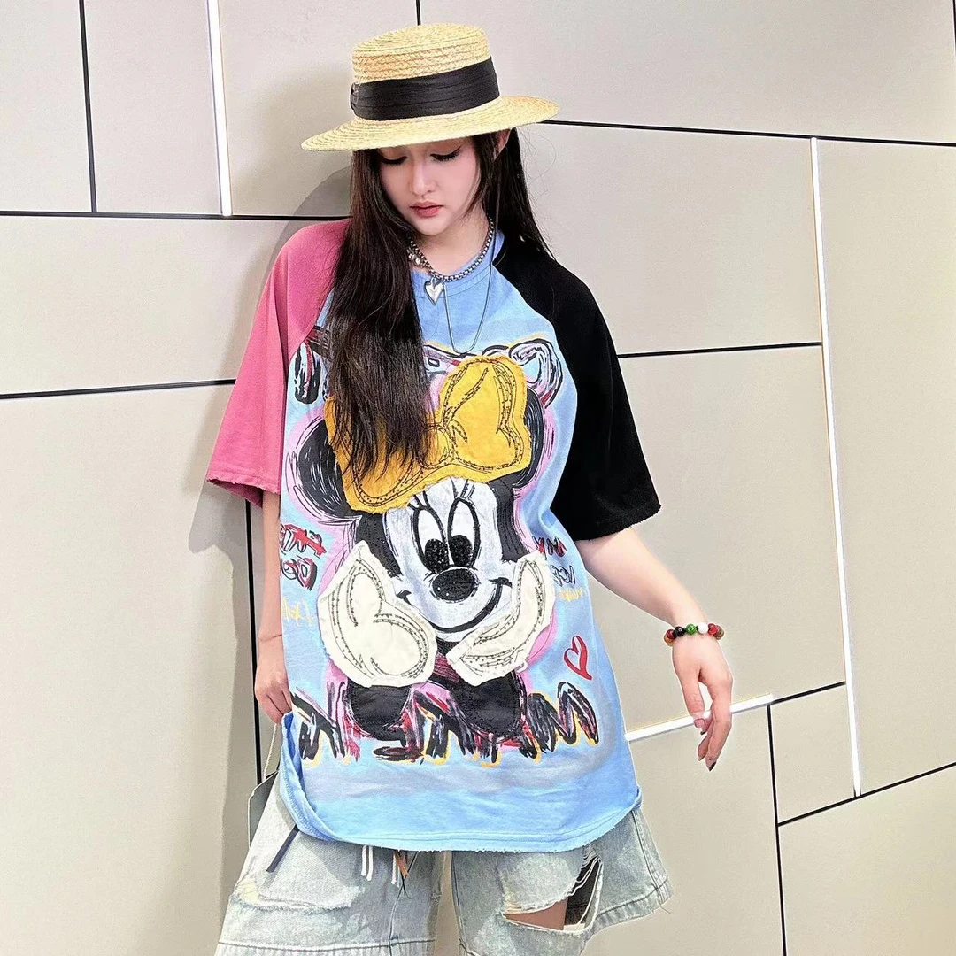 LL【女王优选】轻奢高端时尚气质设计师半袖1307休闲T情侣夏季宽松