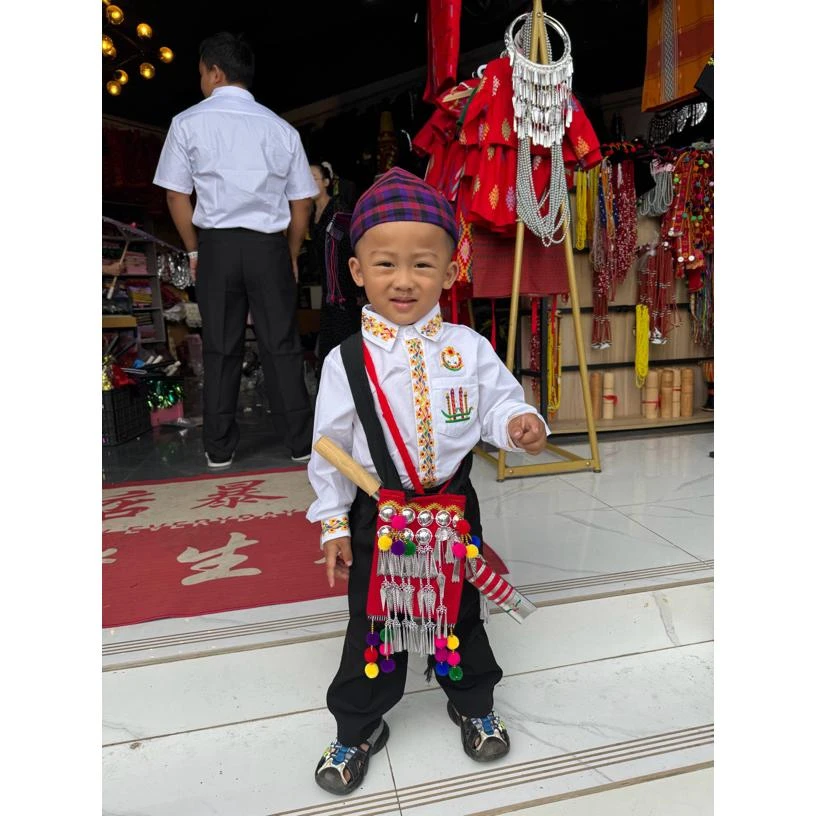 婷婷景颇民族服饰店景颇族男孩套装民族风传统