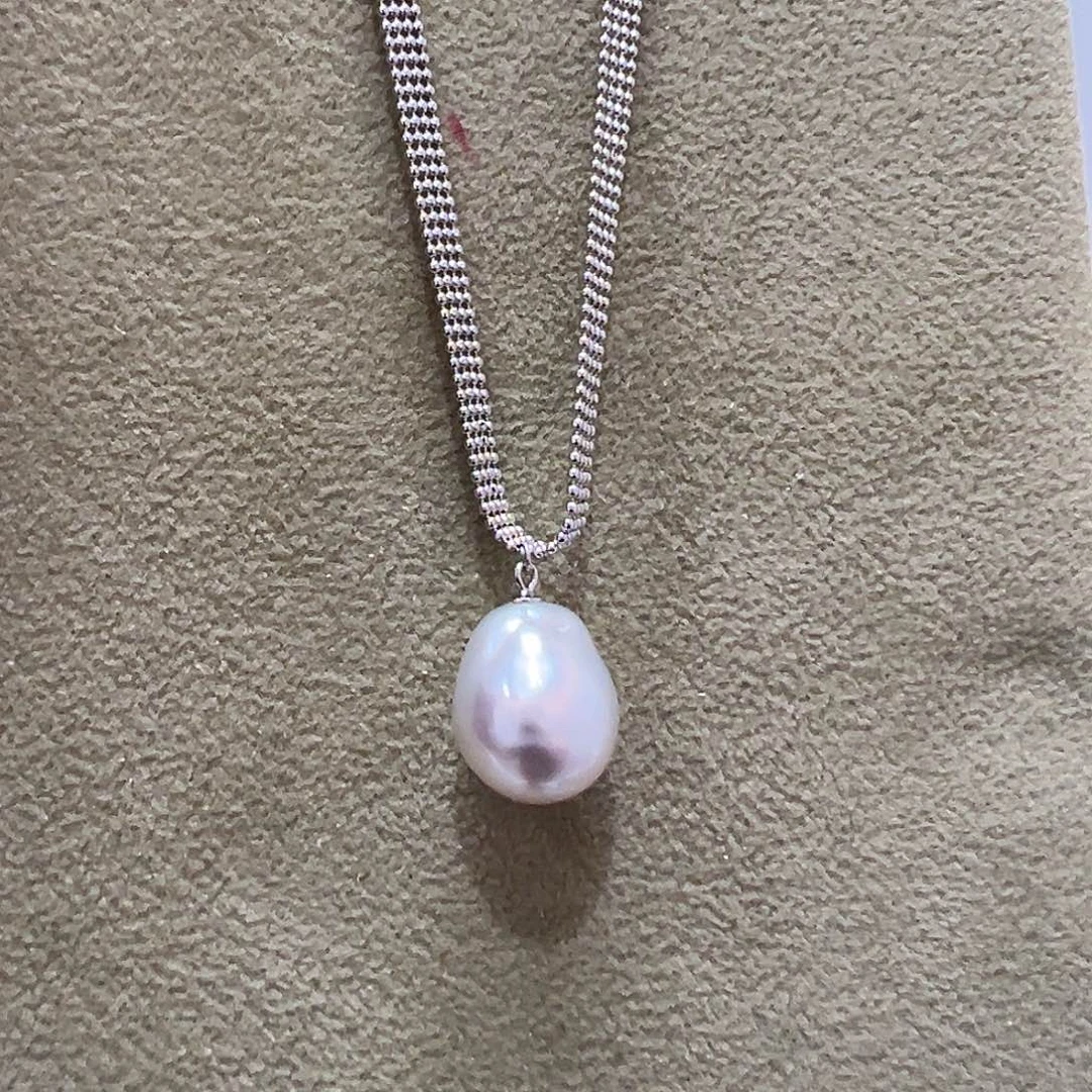 海水珍珠颈饰银S925镶嵌