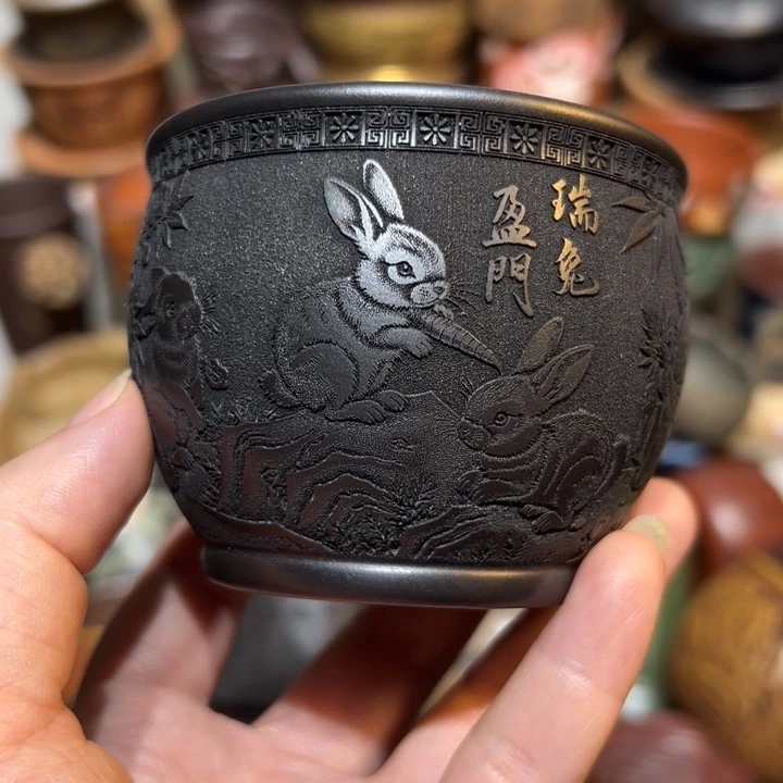 茶杯紫砂宜兴紫砂主人杯