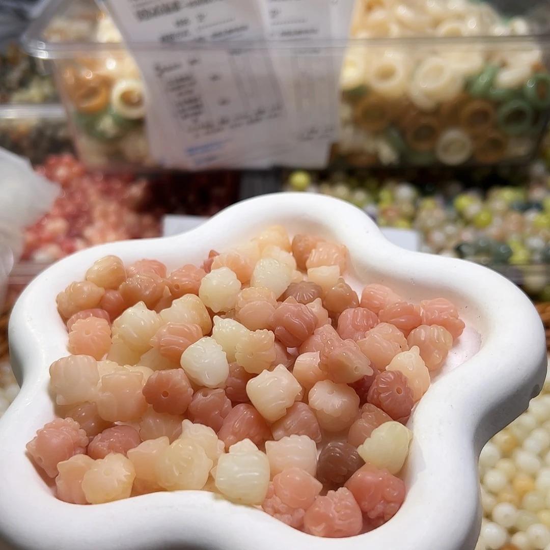 白玉菩提吊坠卡12粉凤九22颗