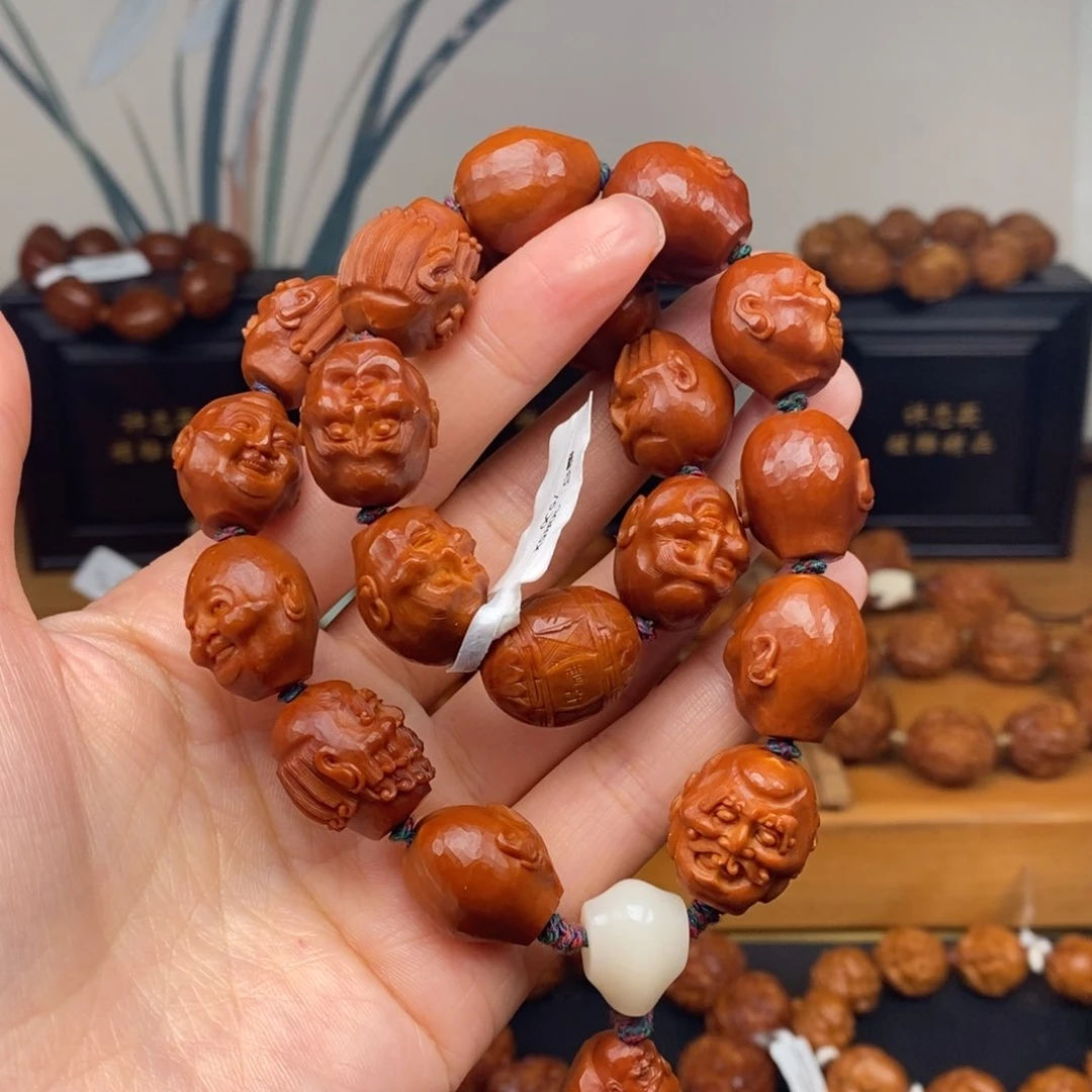 手串橄榄核曹华老师十八罗汉