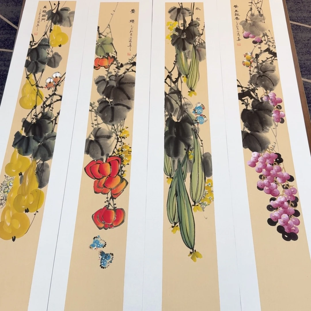 国画国画作品山水花鸟