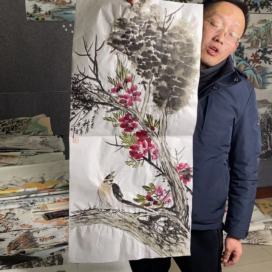 国画纯手绘手绘作品48