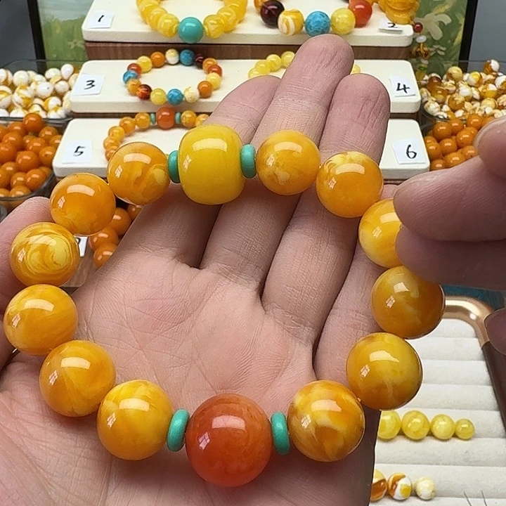 H***H非金属精品老蜡色素串搭配一条