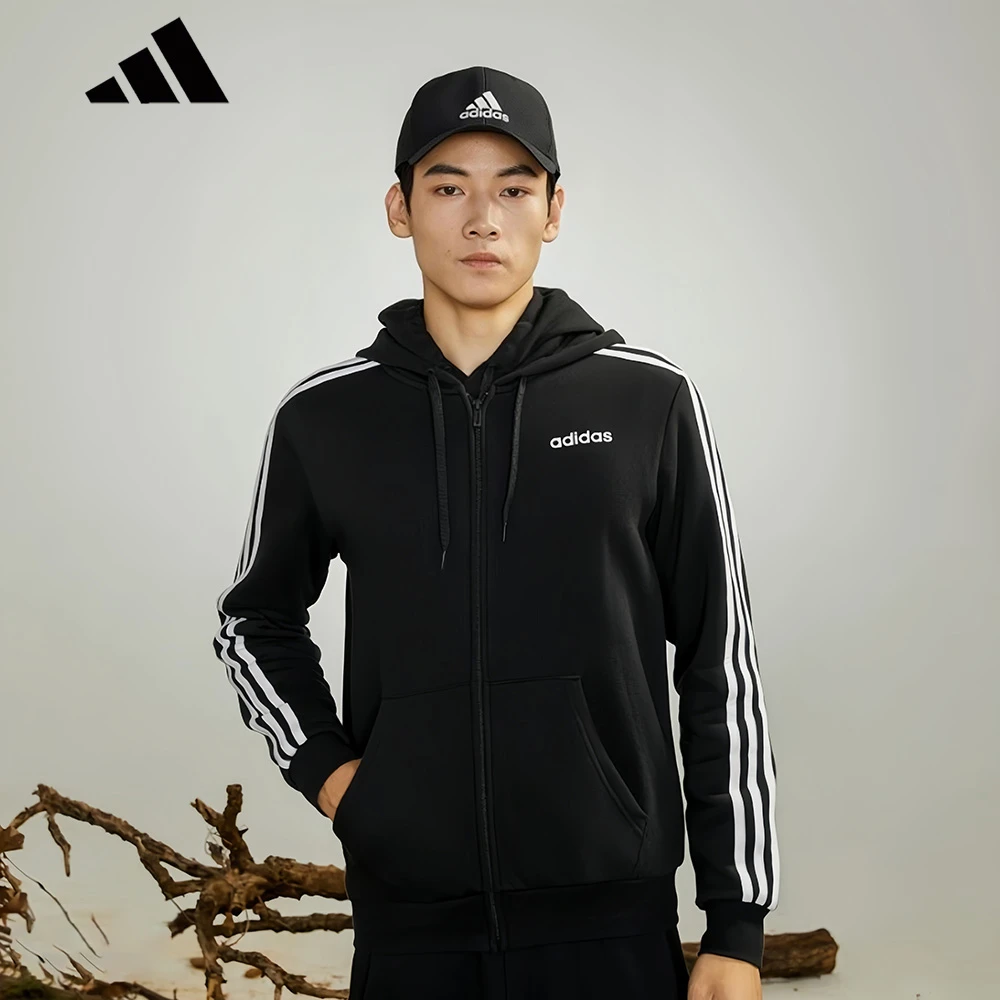 adidas/阿迪达斯春季新款情侣外套加厚训练运动休闲开衫连帽卫衣