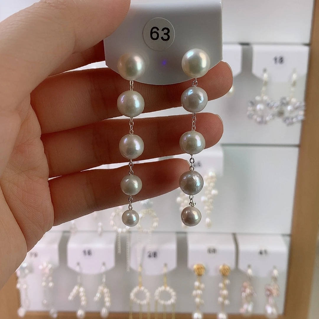 未镶嵌耳饰淡水珍珠