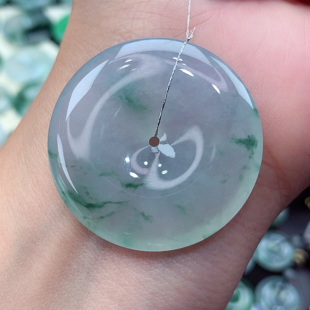 翡翠未镶嵌颈饰编号62尺寸36.2-6.1