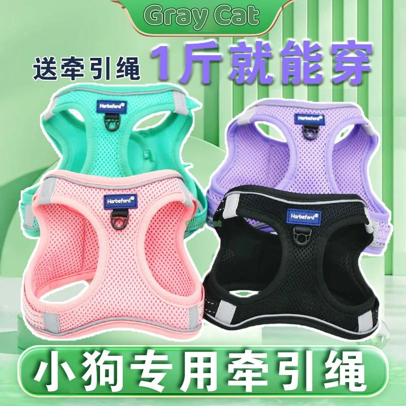 ++小体狗狗小狗牵引绳网红比熊泰迪博美小型犬绳子边牧拉布拉多幼