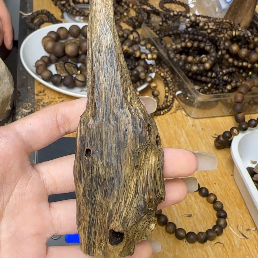 沉香碎屑沉香海南莺歌绿虫漏14g