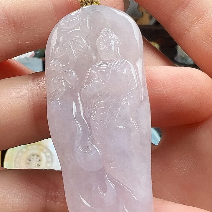 翡翠未镶嵌颈饰天然A货翡翠