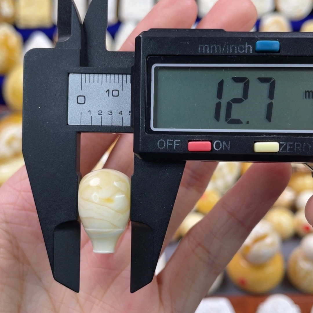 蜜蜡裸石未镶嵌琥珀蜜蜡三通配饰