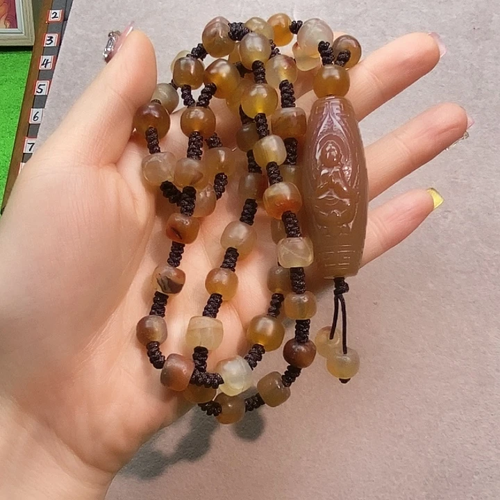 玛瑙/玉髓未镶嵌项链